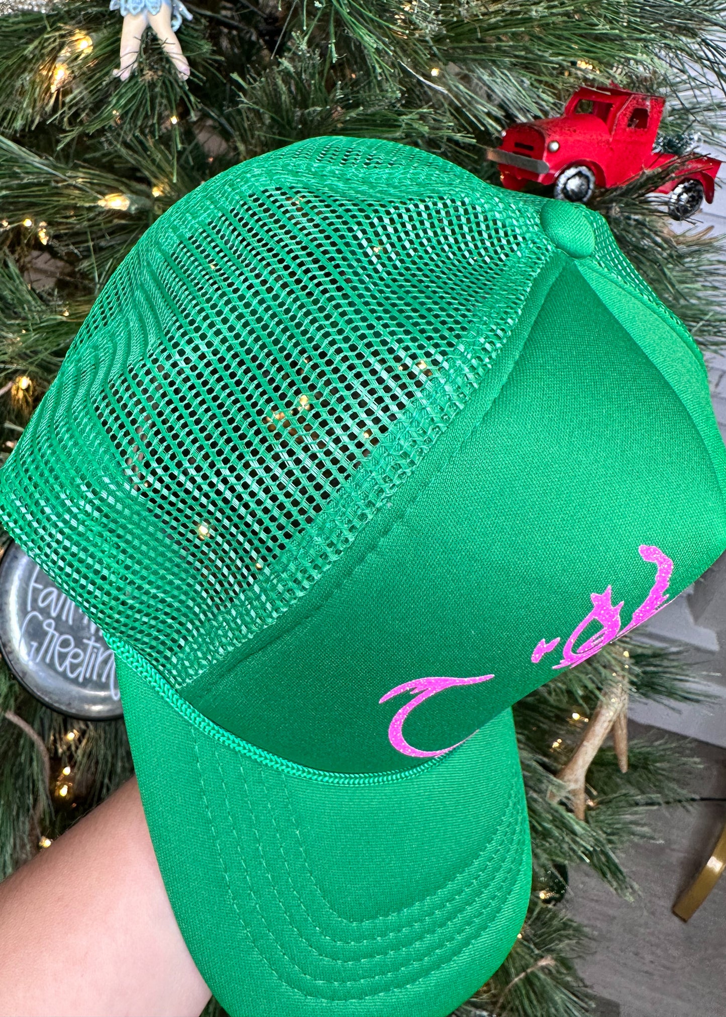 Green Festive Trucker Hat