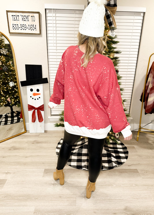 Holly Jolly Bleached Sweatshirt