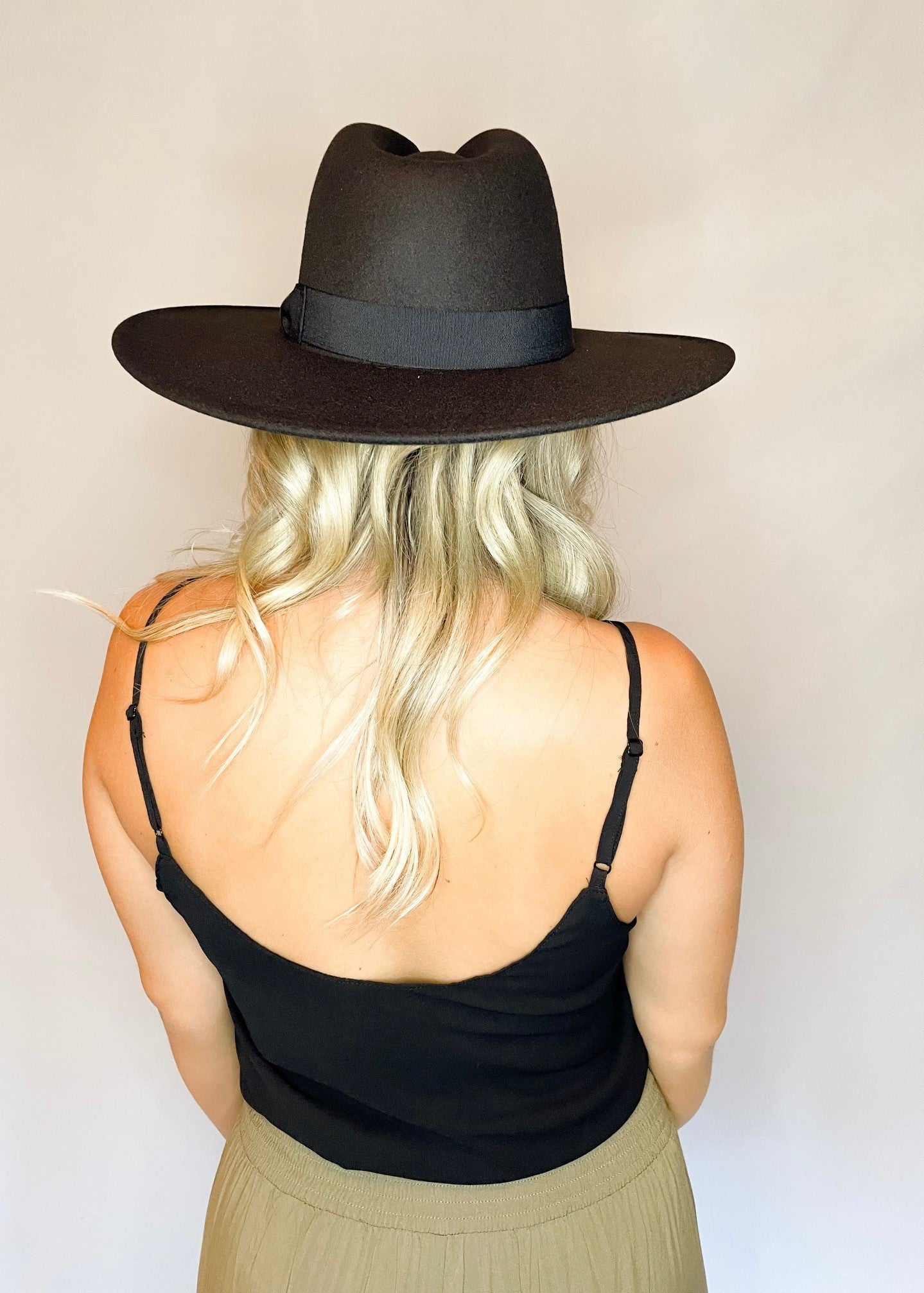 Wide Brim Felt Hat *FINAL SALE*