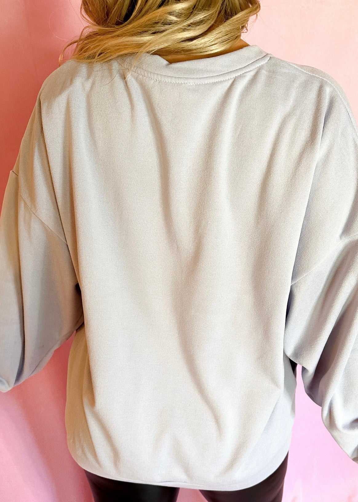 Baby Blue Sweatshirt with side pockets