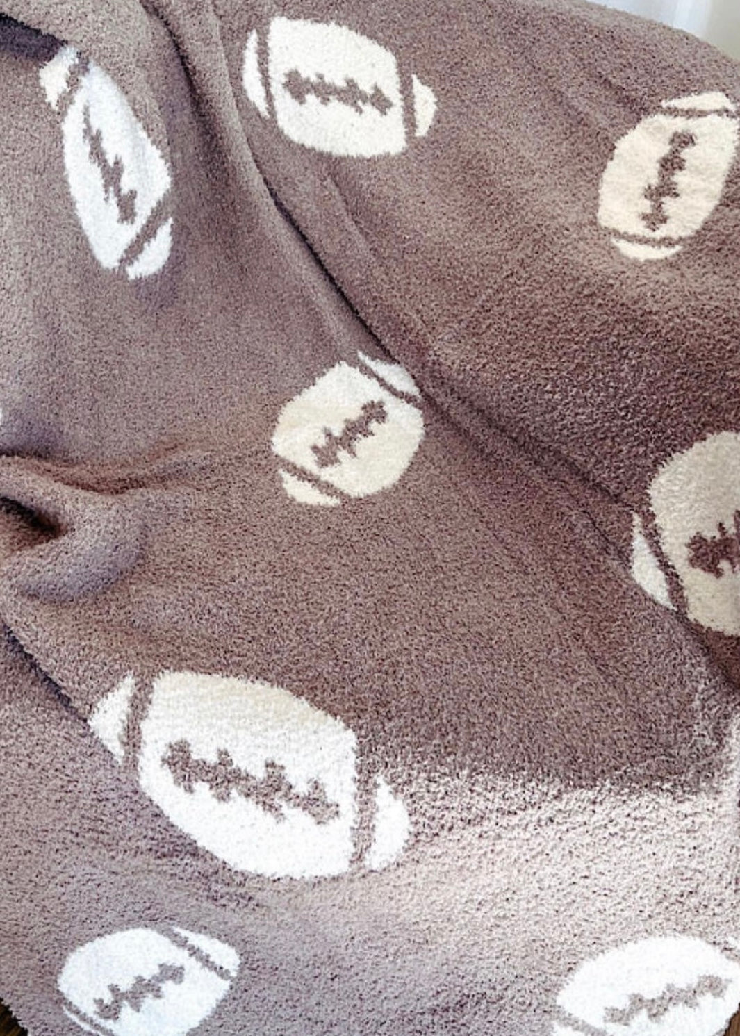 Football Pattern Reversible Blanket
