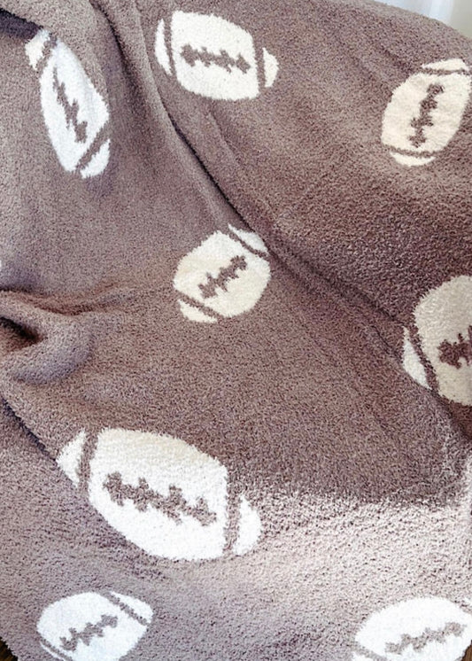 Football Pattern Reversible Blanket