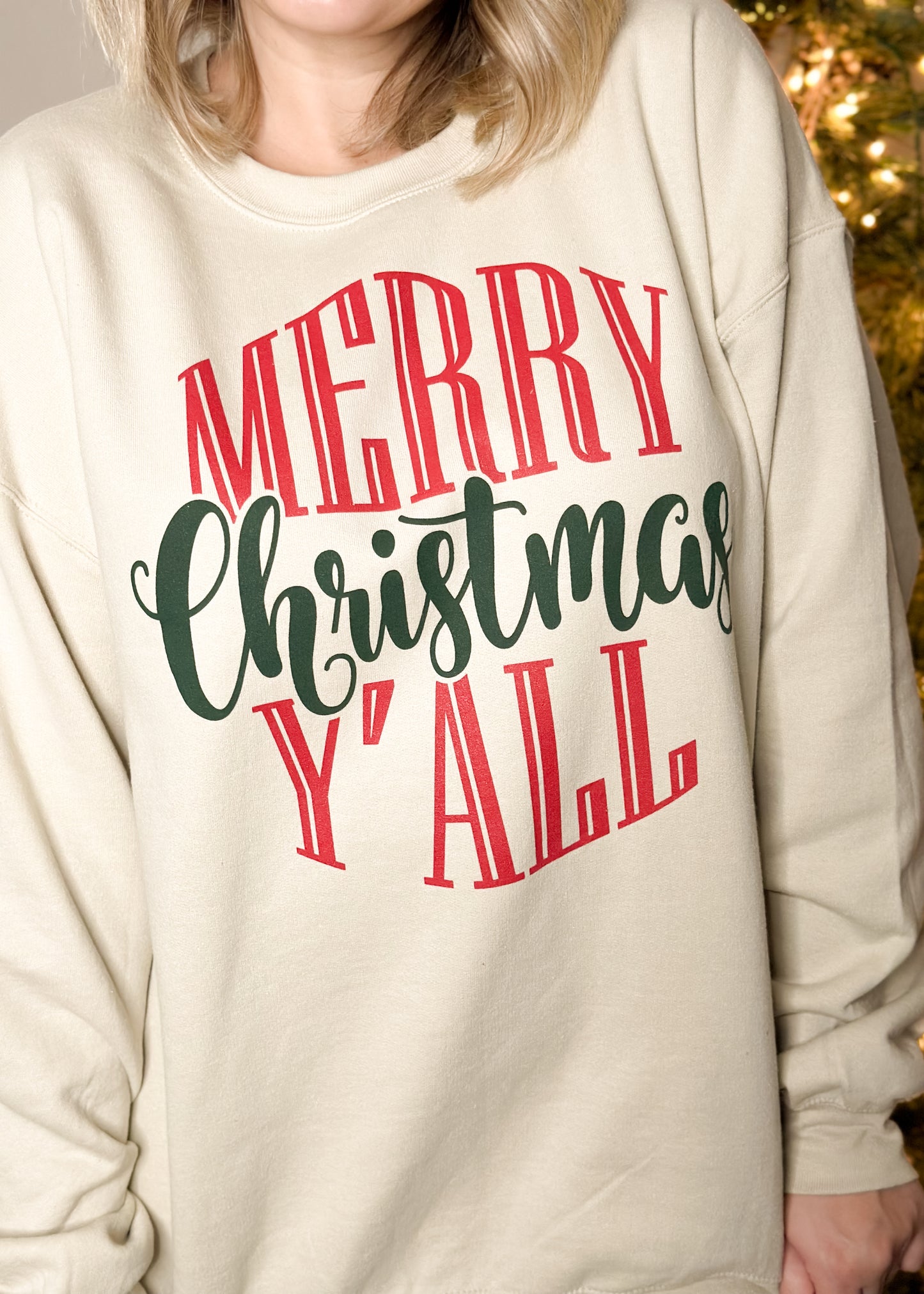 Merry Christmas Y'all Sweatshirt