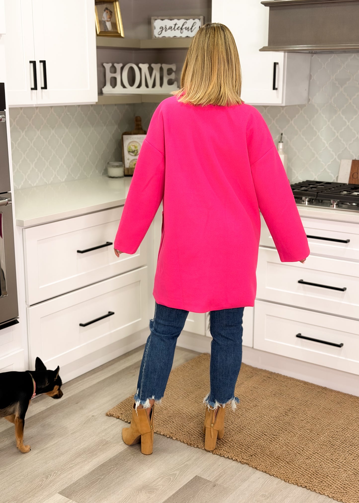 Hot Pink Peacoat