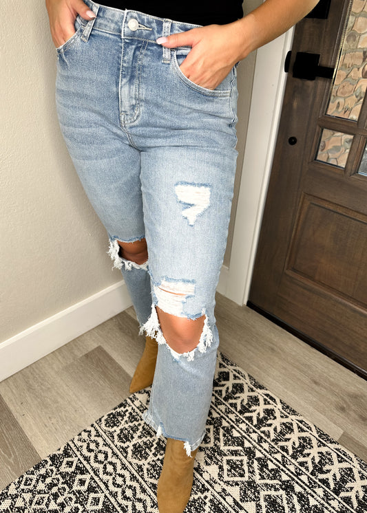 Light Wash 90s Dad Jeans (Vervet)