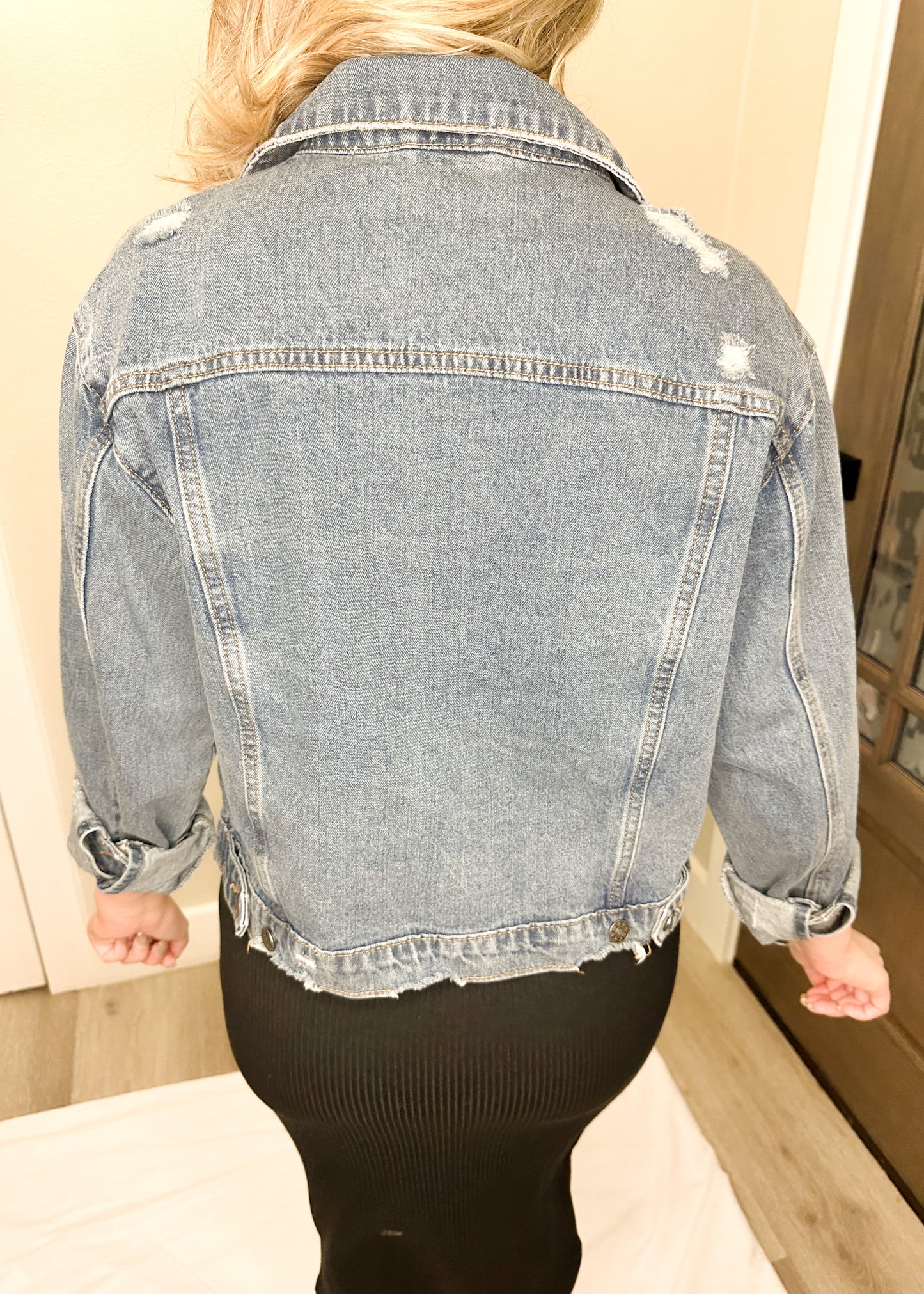Distressed Denim Jacket