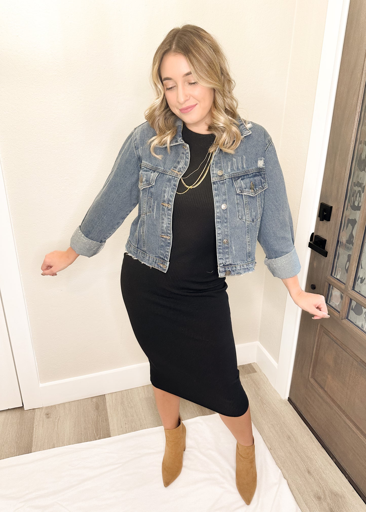 Distressed Denim Jacket