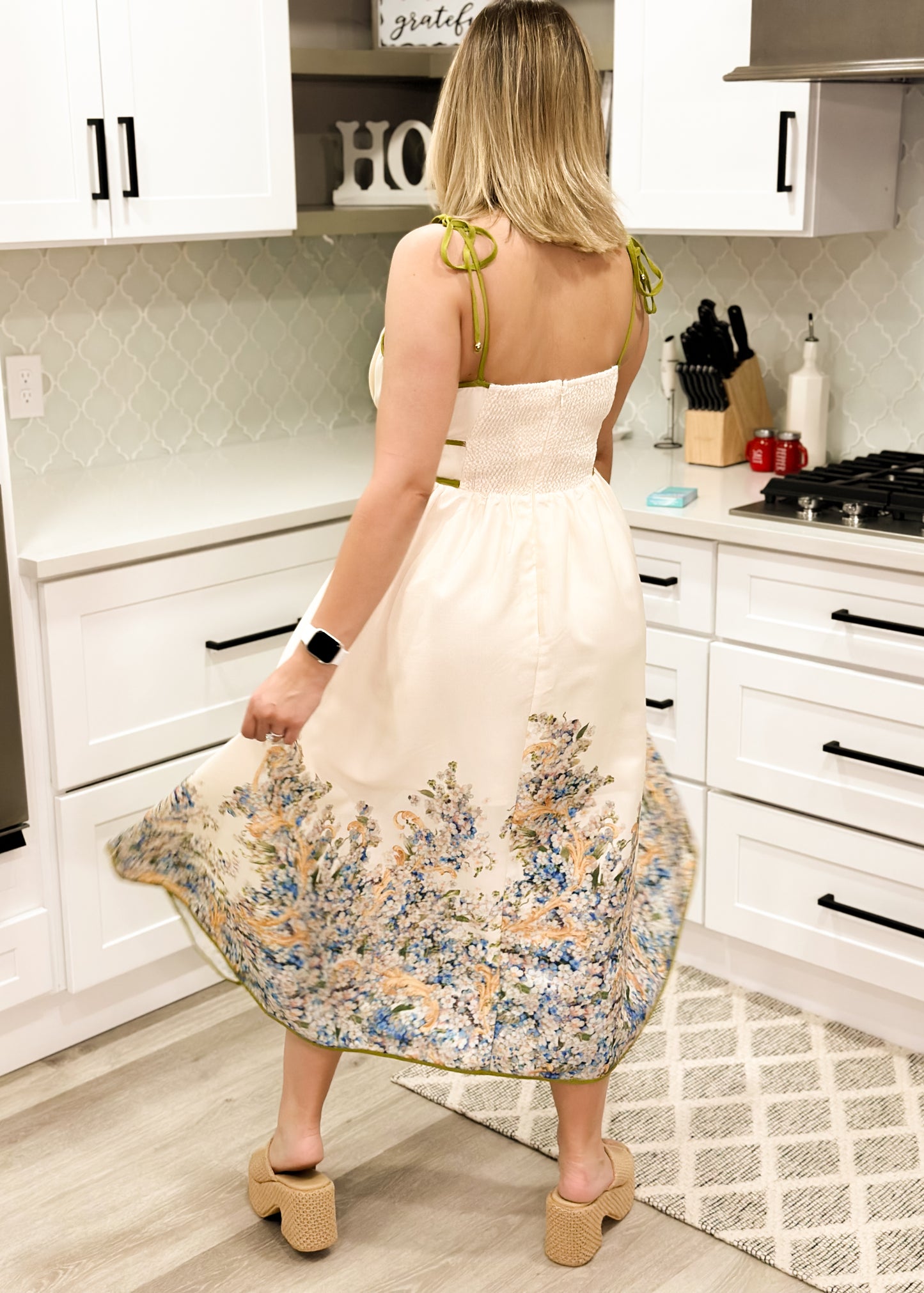 Floral Garden Midi Dress