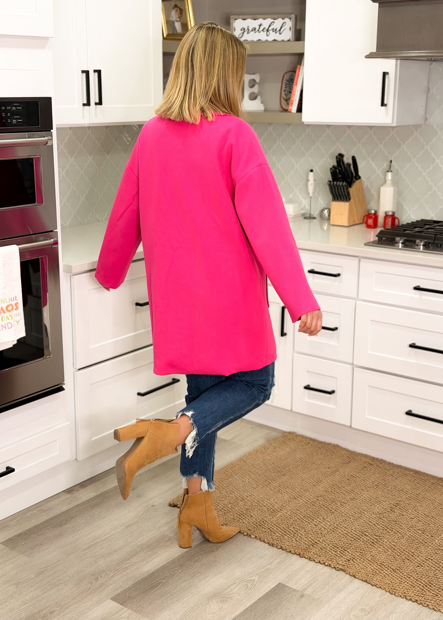 Hot Pink Peacoat