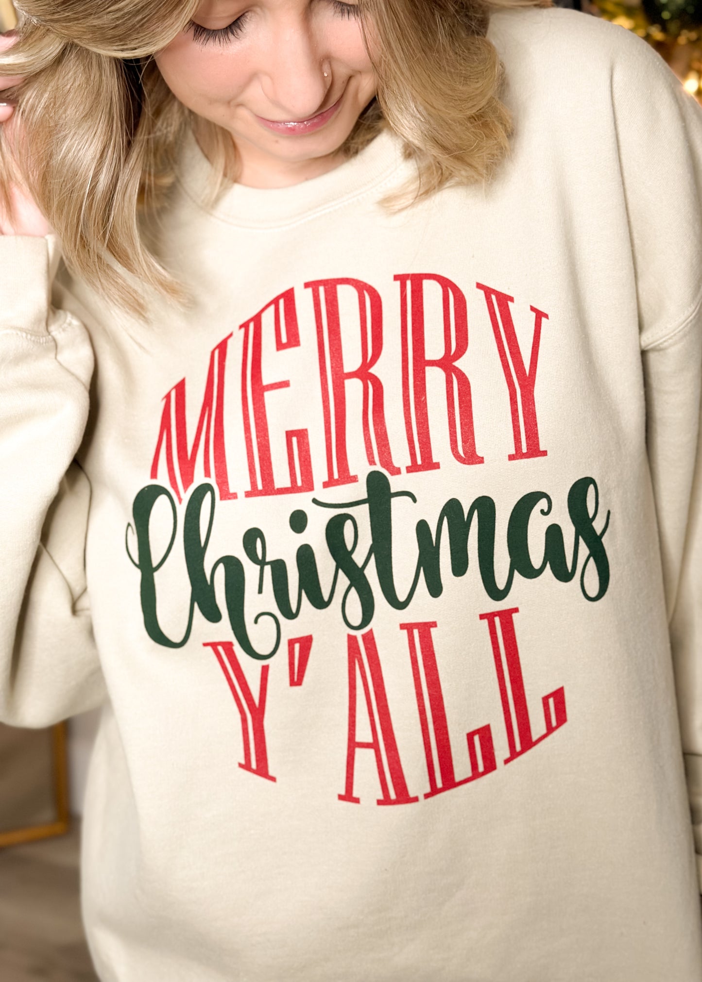 Merry Christmas Y'all Sweatshirt