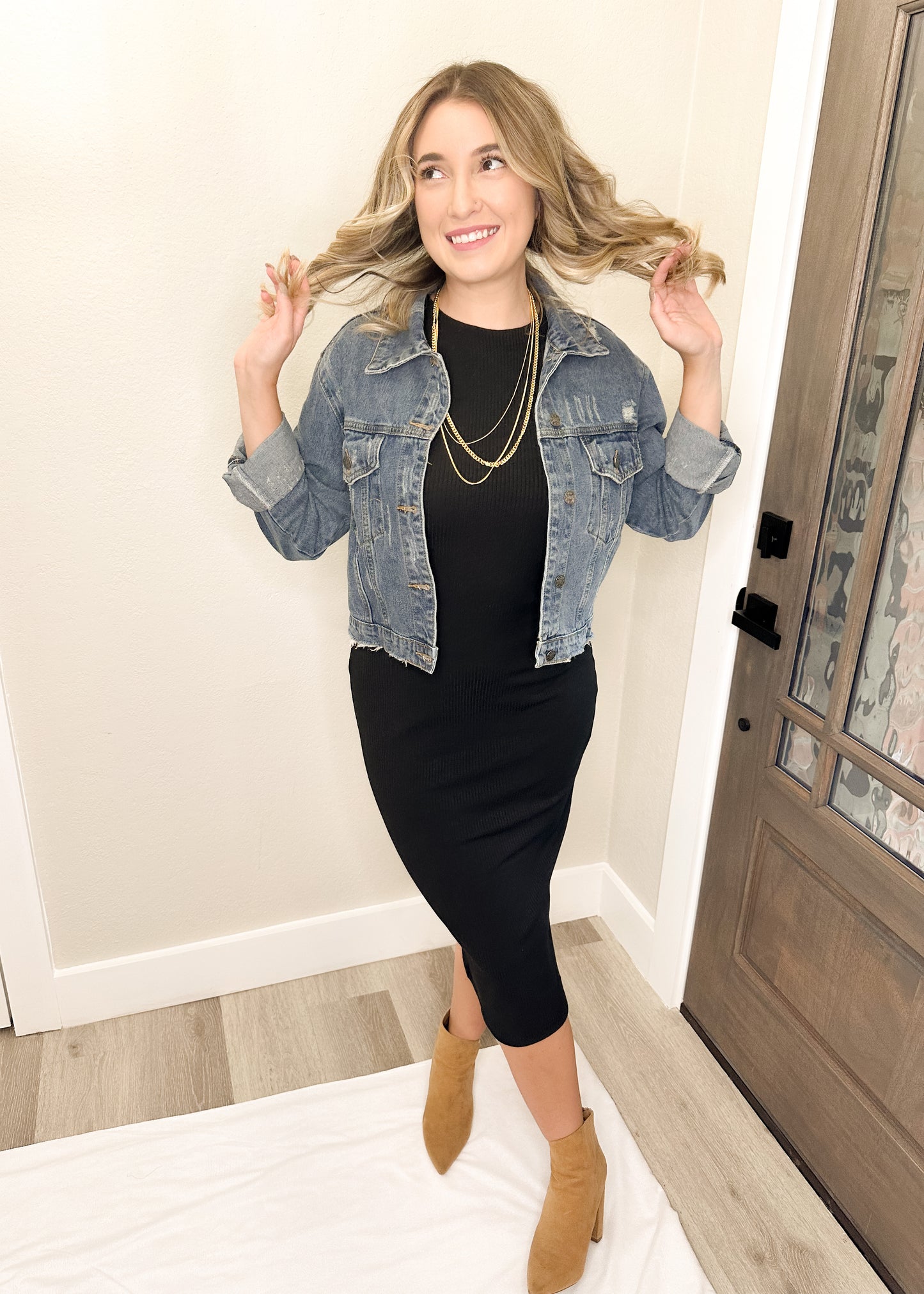 Distressed Denim Jacket