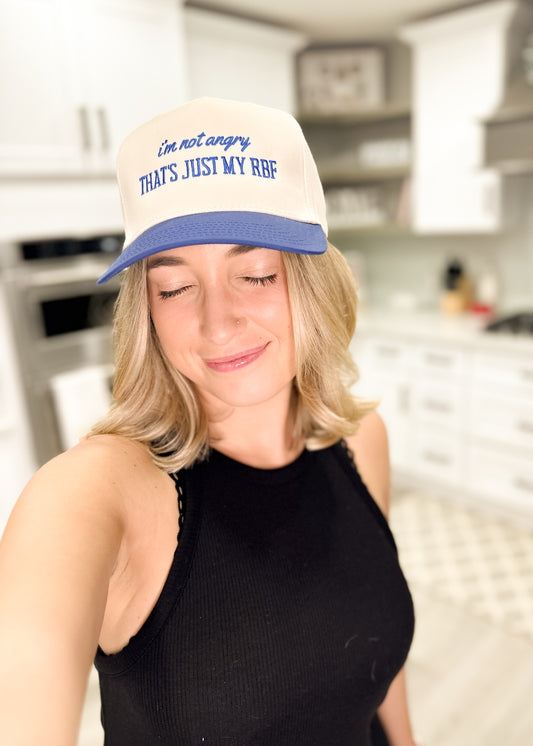 I'm not angry that's just my RBF Hat