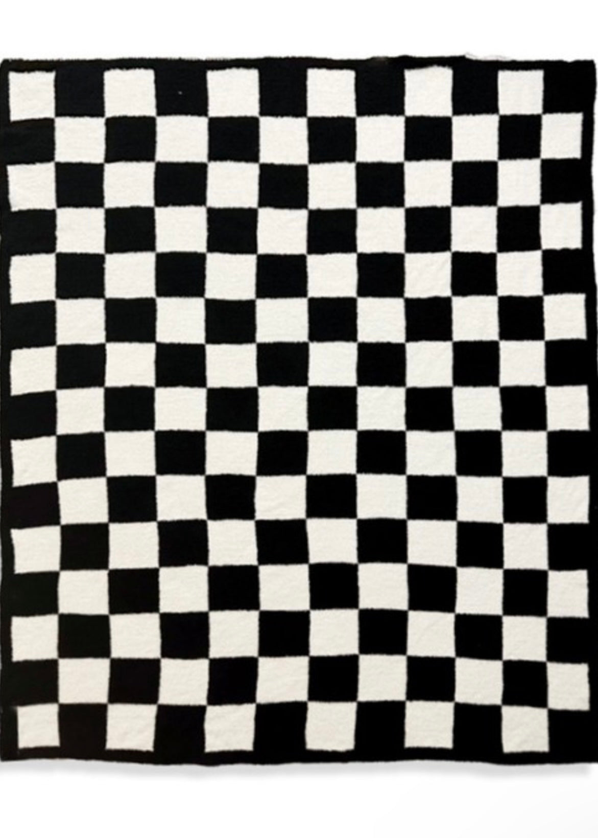 Black & White Checkered Blanket