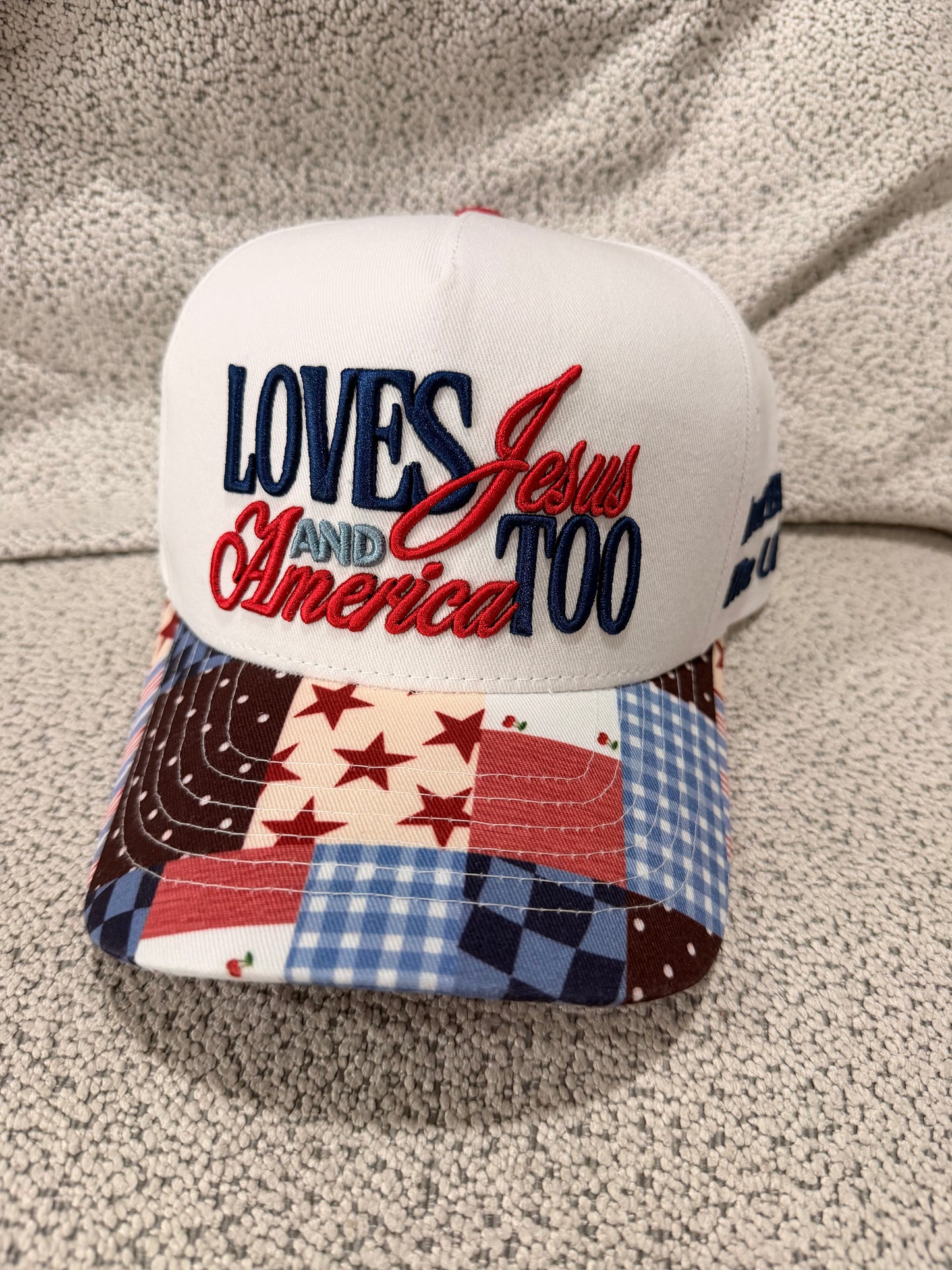 Loves Jesus and America Too Hat