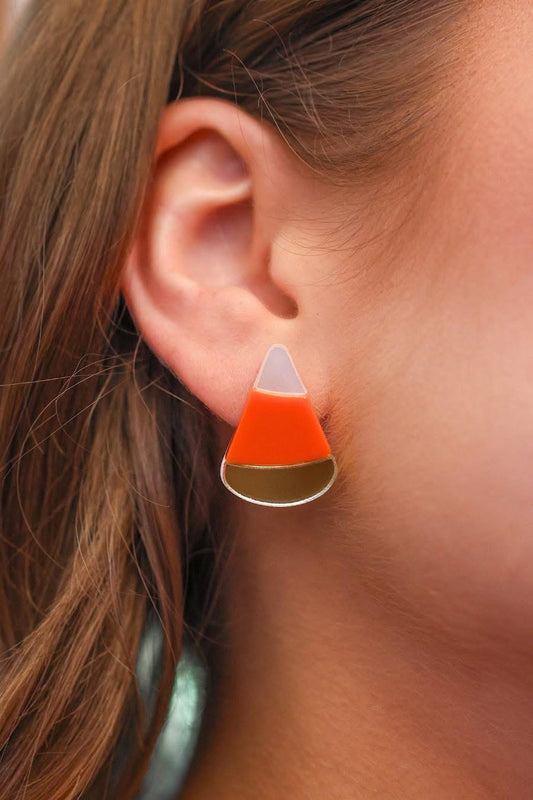 Candy Corn Earrings