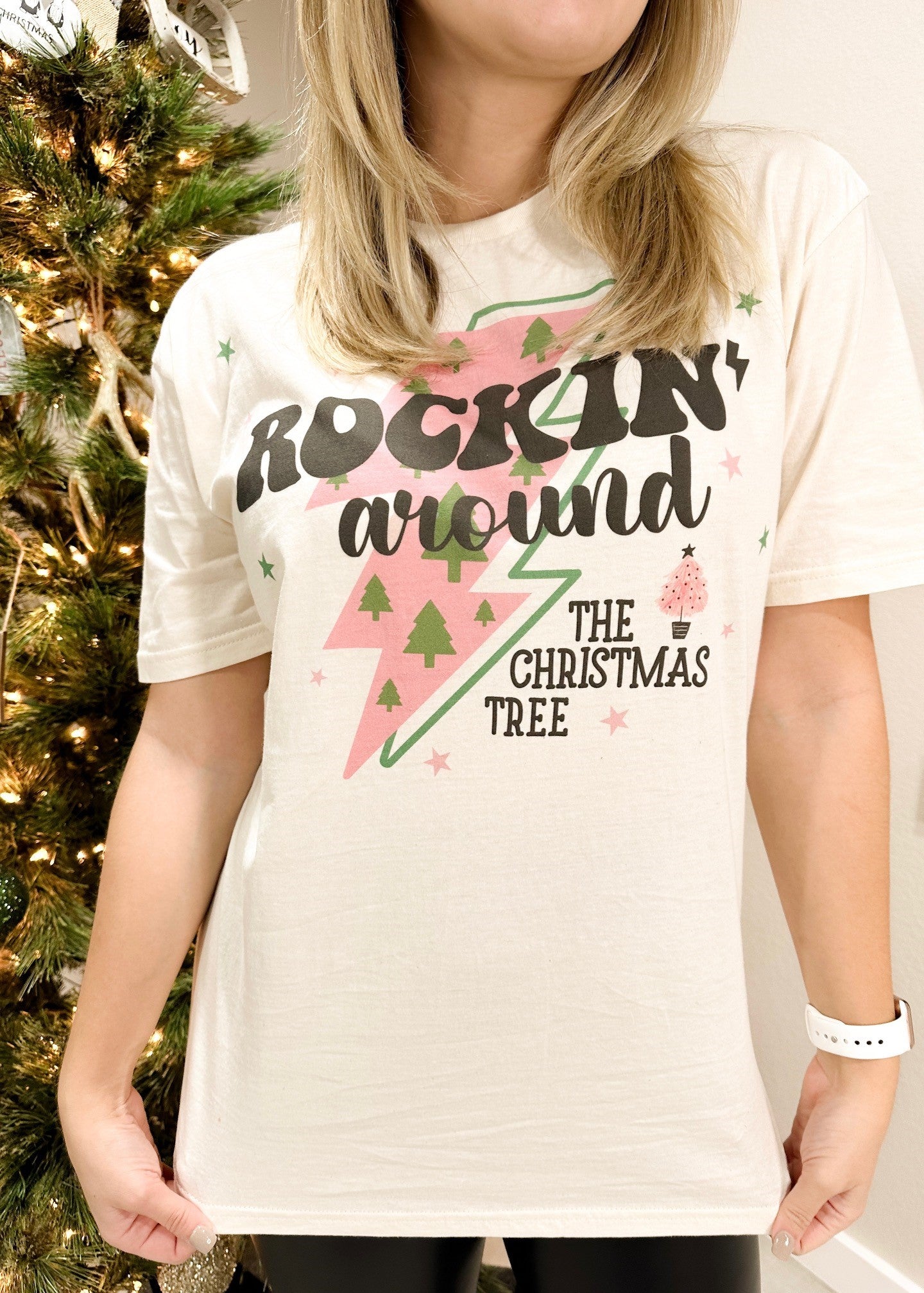 Rockin' Around the Christmas Tree Graphic Tee 