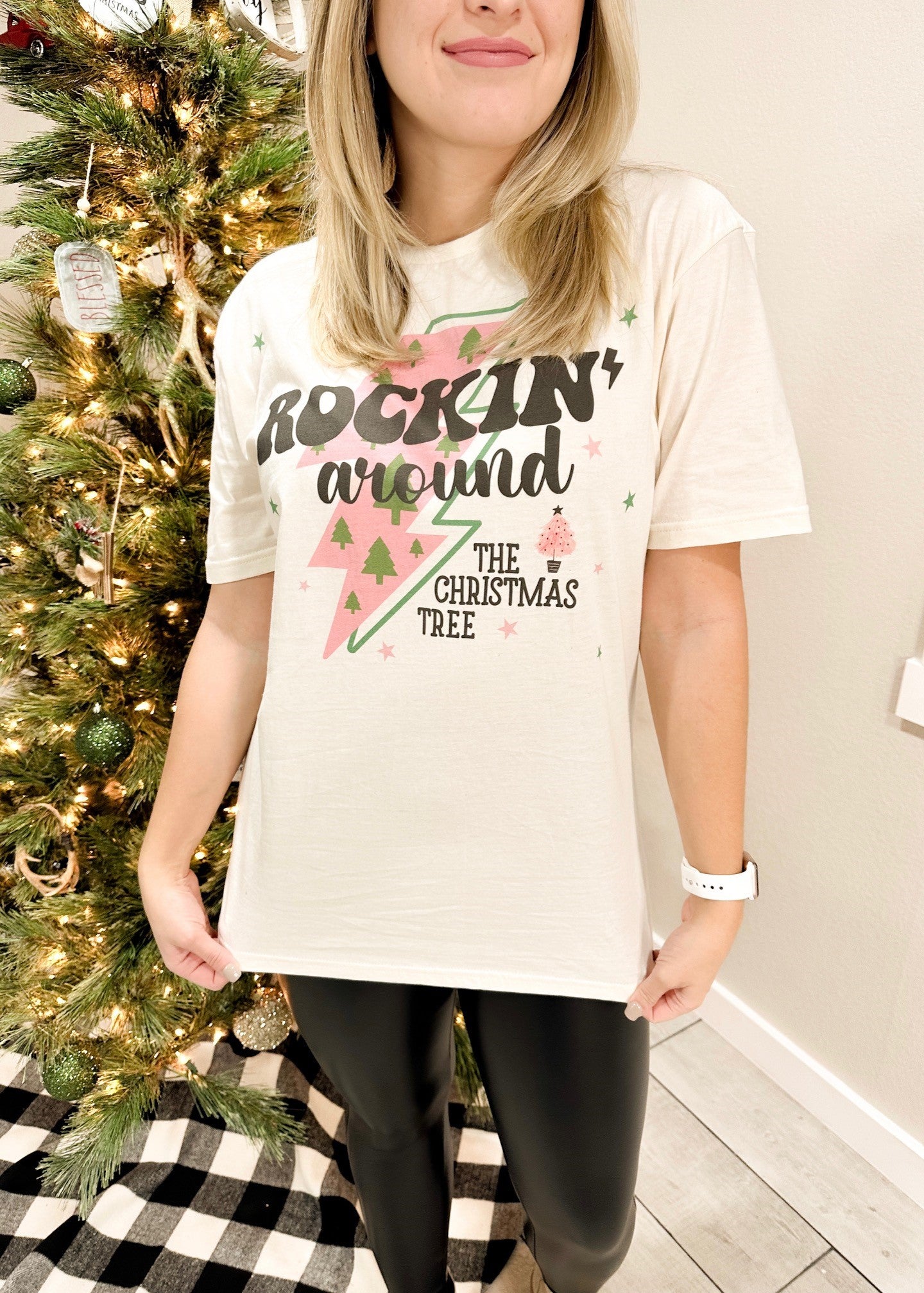Rockin' Around the Christmas Tree Graphic Tee