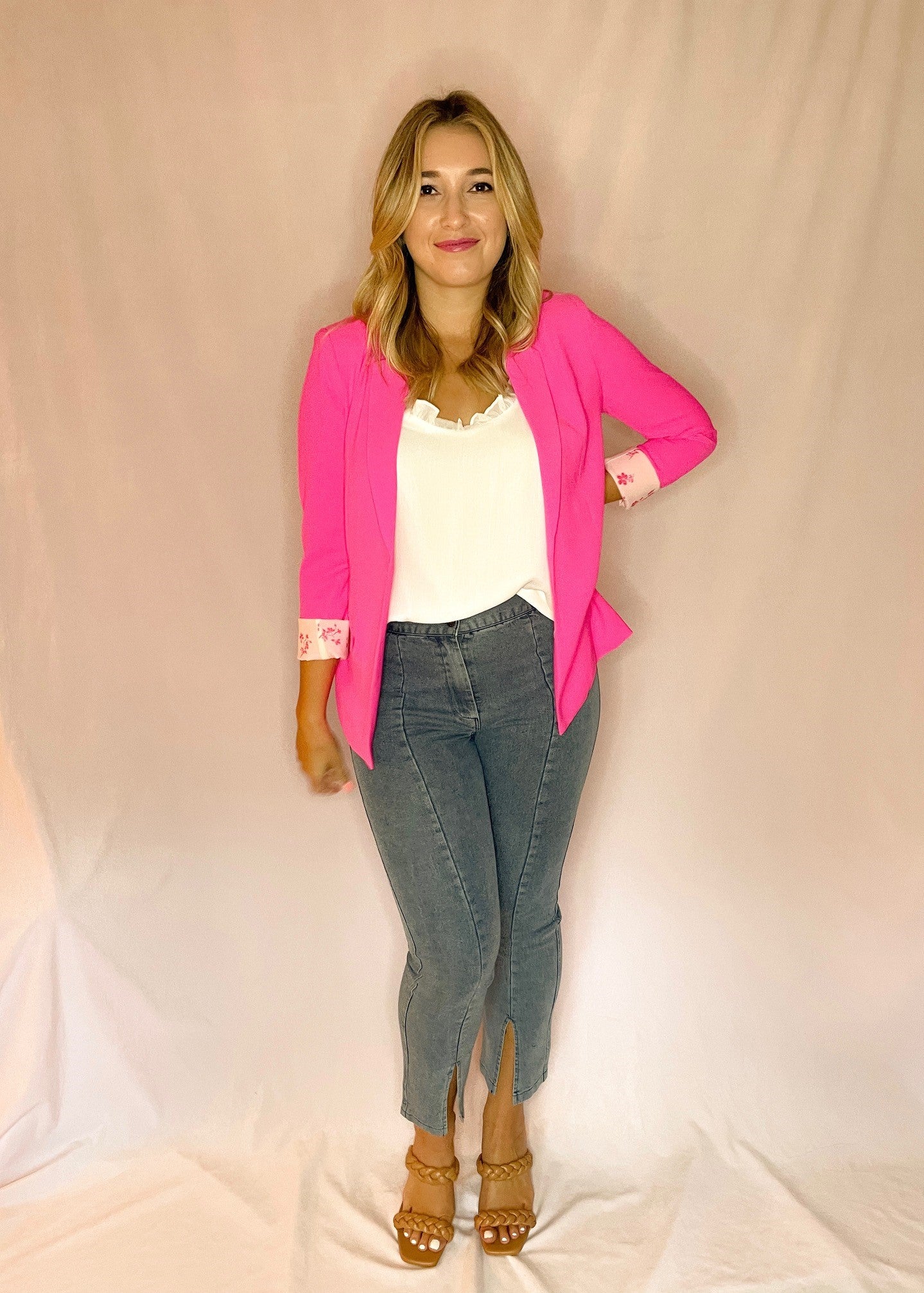 Hot Pink Women's Blazer