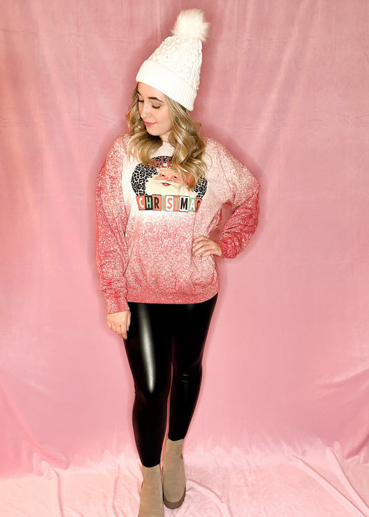 White Fur Lined Beaded Pom Beanie