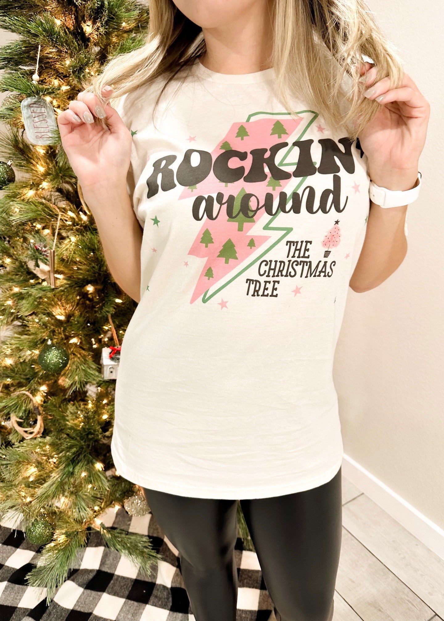 Rockin' Around the Christmas Tree Graphic Tee