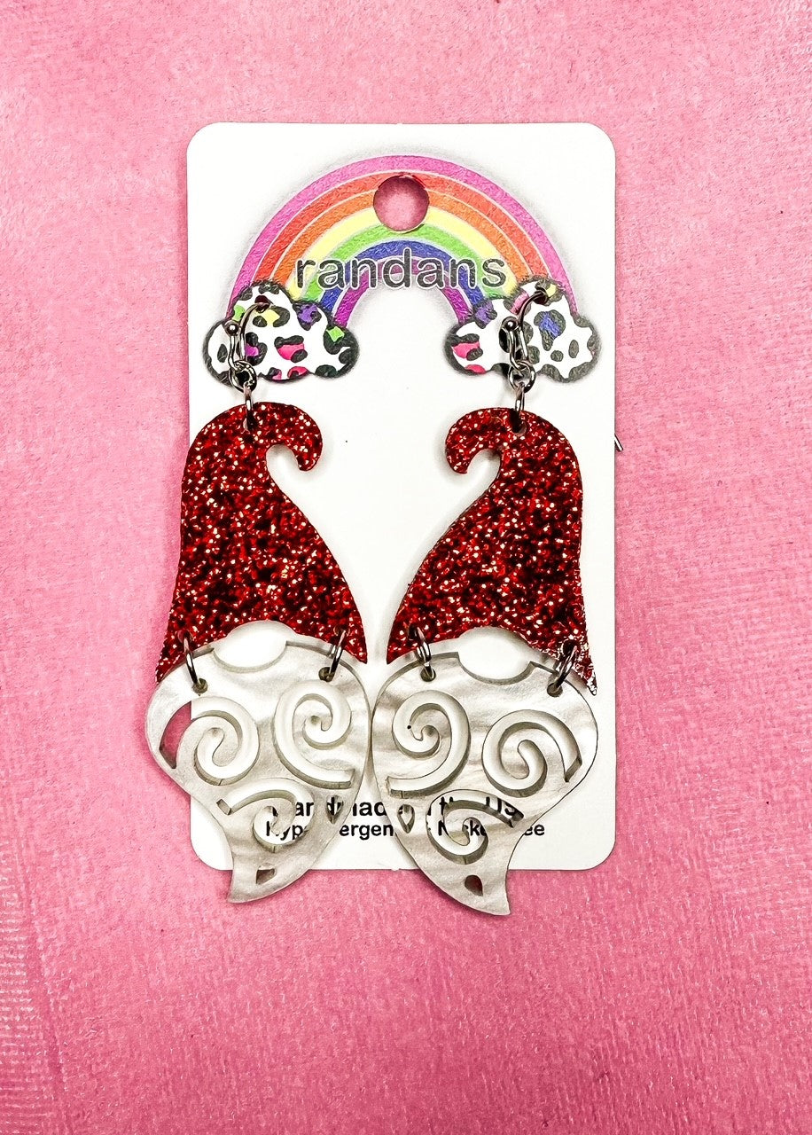 Gnome Santa Earrings