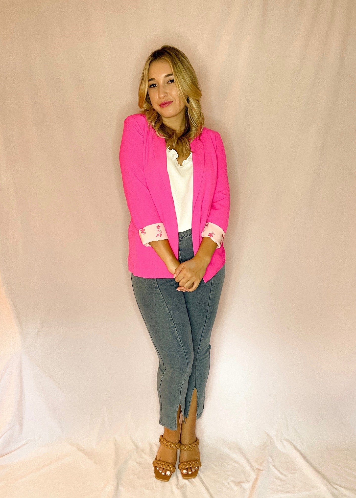 Hot Pink Women's Blazer