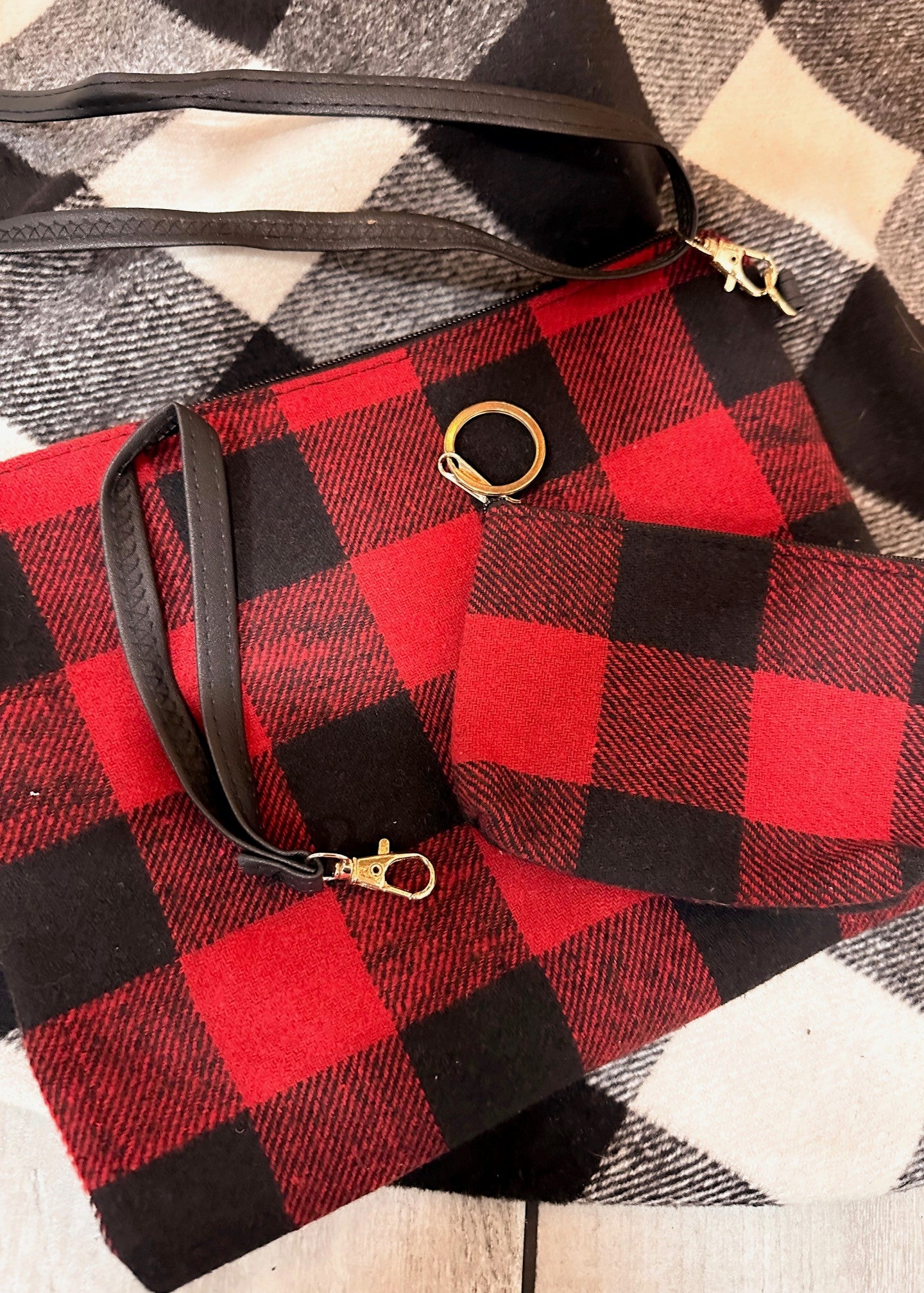 Plaid Wristlet/Crossbody Bags *FINAL SALE*
