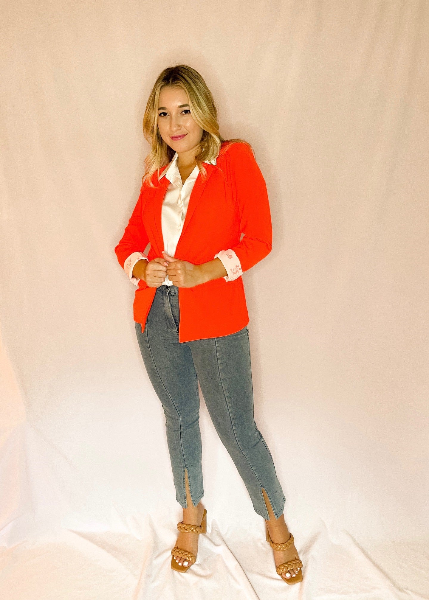 Neon Orange Blazer