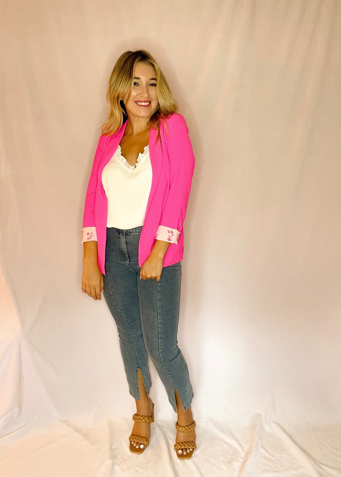 Hot Pink Women's Blazer