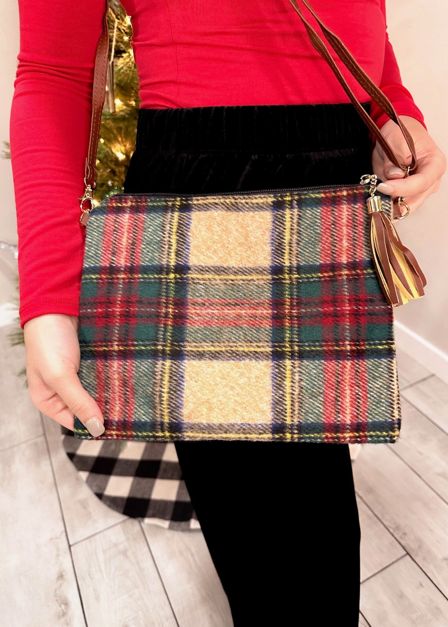 Plaid Wristlet/Crossbody Bags *FINAL SALE*