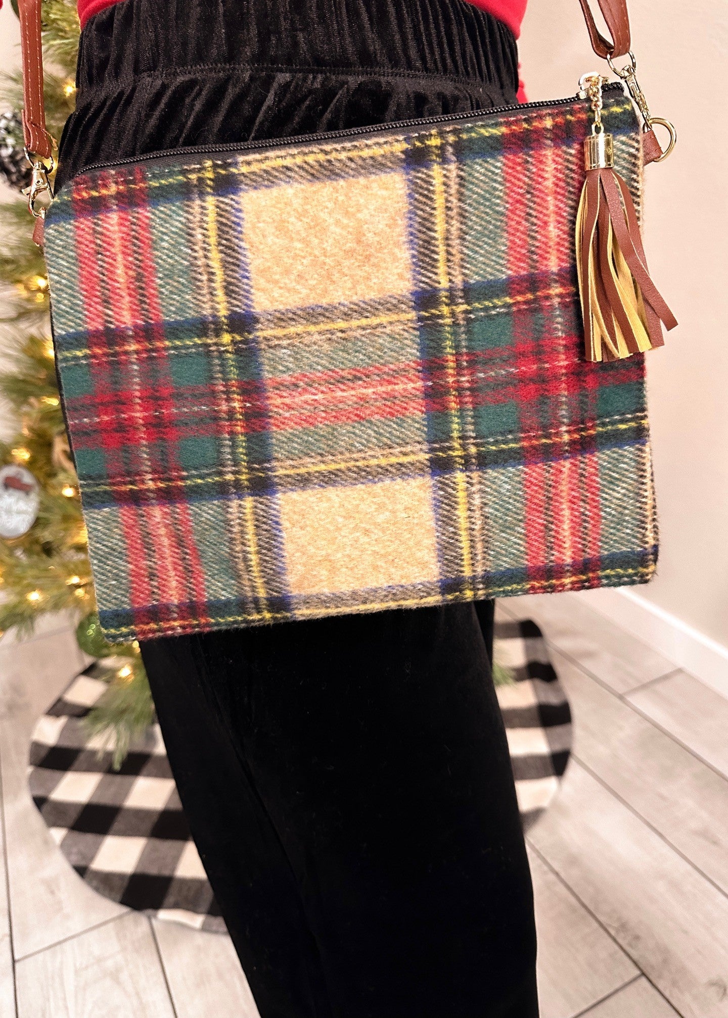 Plaid Wristlet/Crossbody Bags *FINAL SALE*