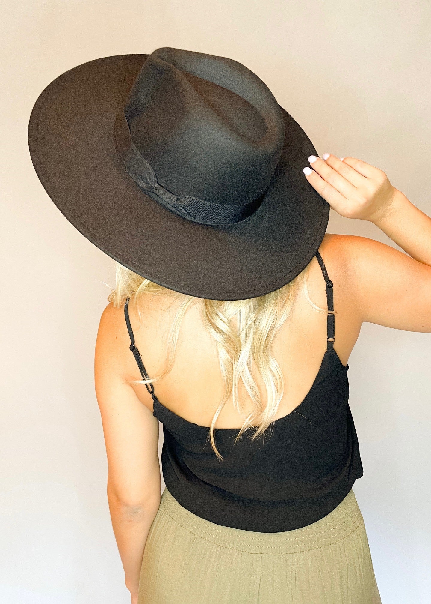 Wide Brim Felt Hat *FINAL SALE*