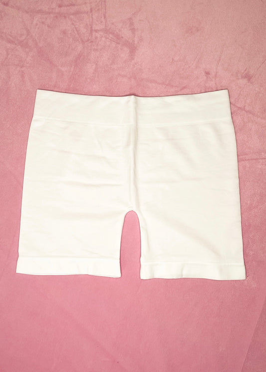 White Seamless Shorts